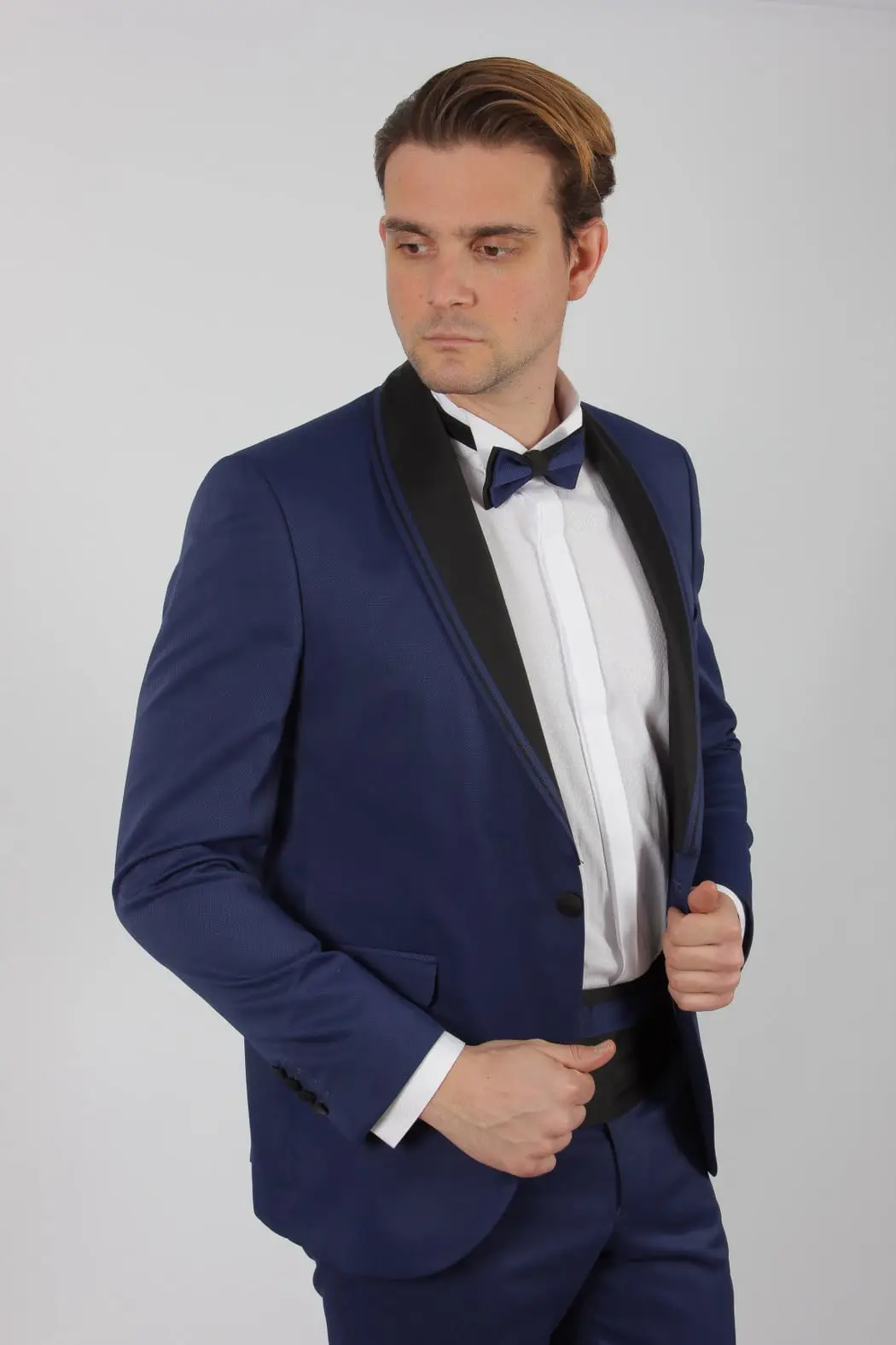 Γαμπριάτικο Slim Fit Κουστούμι Senso Diverso 6014-03
