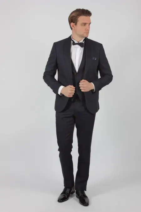 Γαμπριάτικο Slim Fit Κουστούμι Noble Kapralos 6014-12