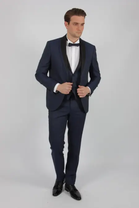 Γαμπριάτικο Slim Fit Κουστούμι Noble Kapralos 6014-14