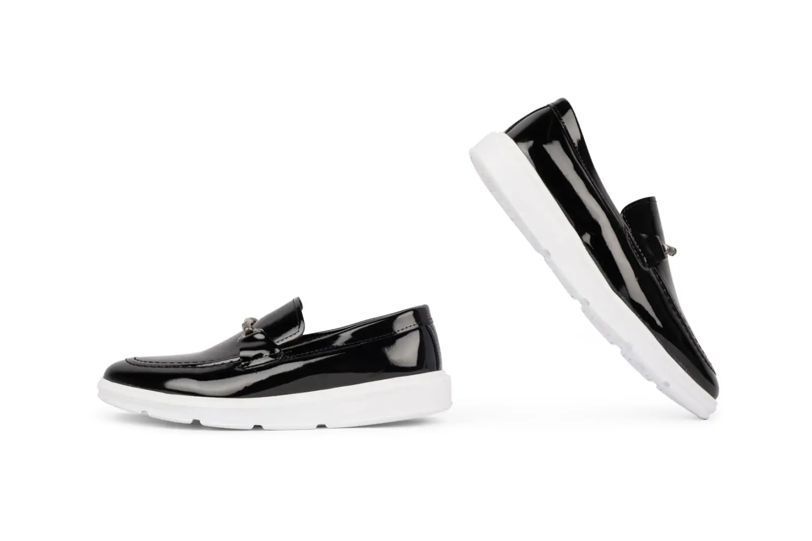 Ανδρικά Δερμάτινα Παπούτσια Monk Strap Μαύρο Λουστρίνι 2315