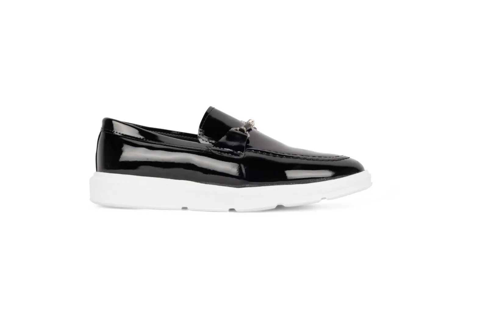 Ανδρικά Δερμάτινα Παπούτσια Monk Strap Μαύρο Λουστρίνι 2315