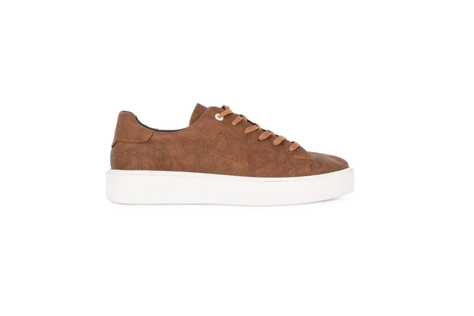 Ανδρικό Δερμάτινο Παπούτσι Sneakers Suede Καφέ 2309