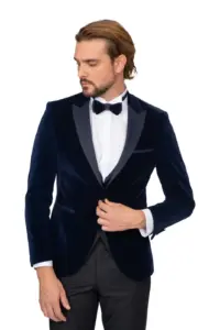 Ανδρικό Κοστούμι Μπλε Kapralos Noble  Στενή Γραμμή N-2020-3