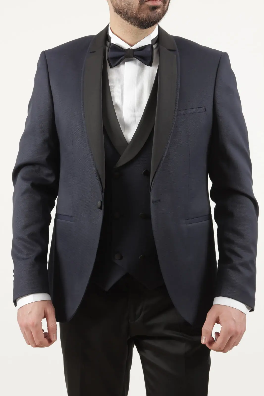 Γαμπριάτικο Slim Fit Κουστούμι Senso Diverso Μπλε 0002