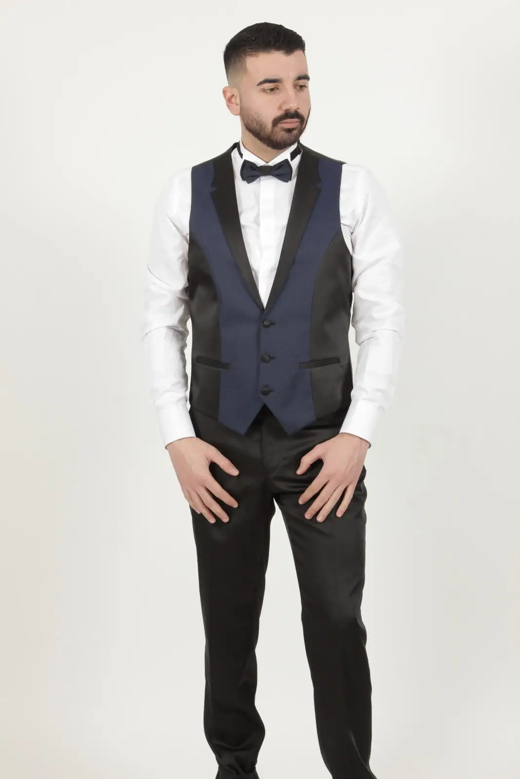 Γαμπριάτικο Slim Fit Κουστούμι Senso Diverso Μπλε 5043