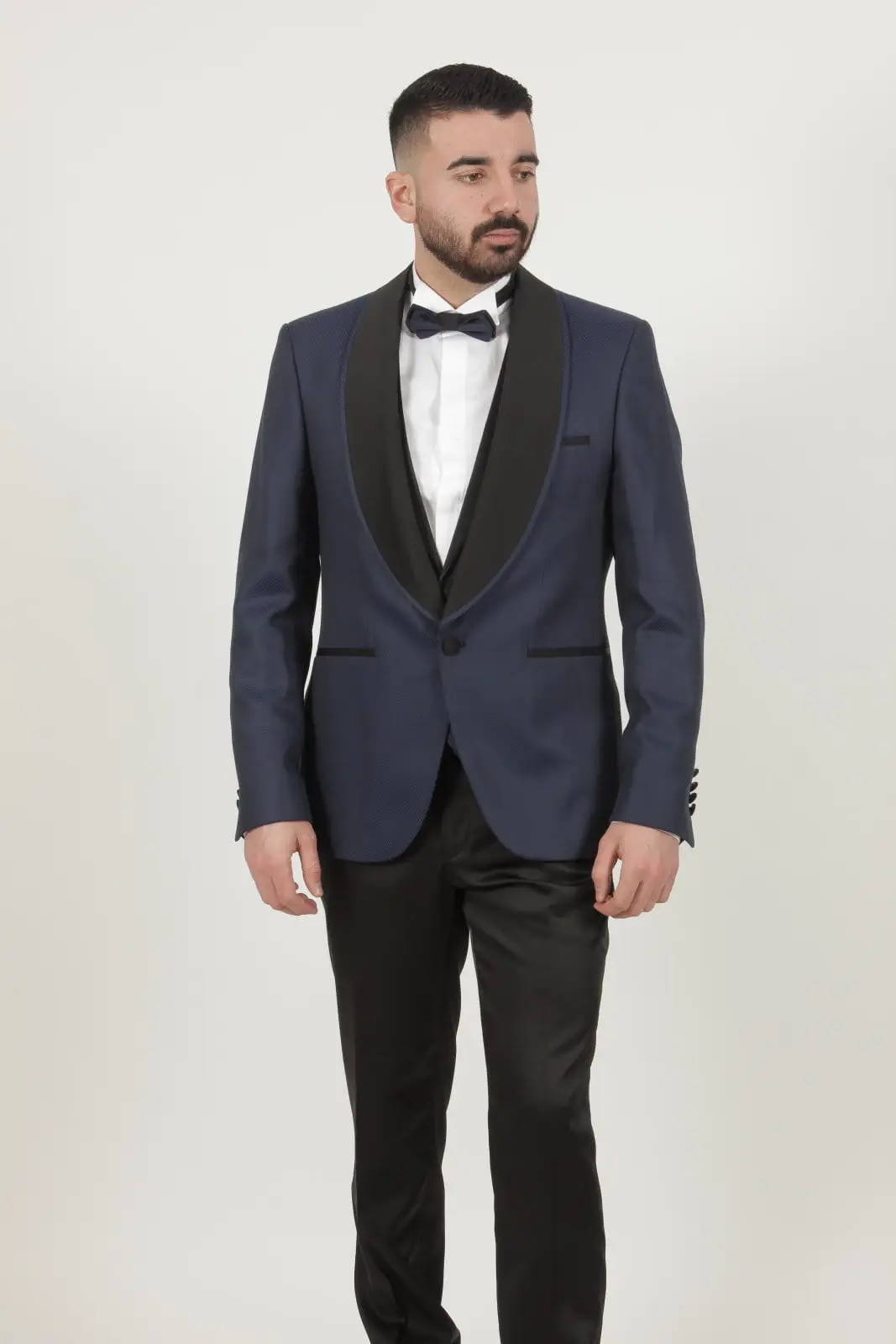 Γαμπριάτικο Slim Fit Κουστούμι Senso Diverso Μπλε 5043