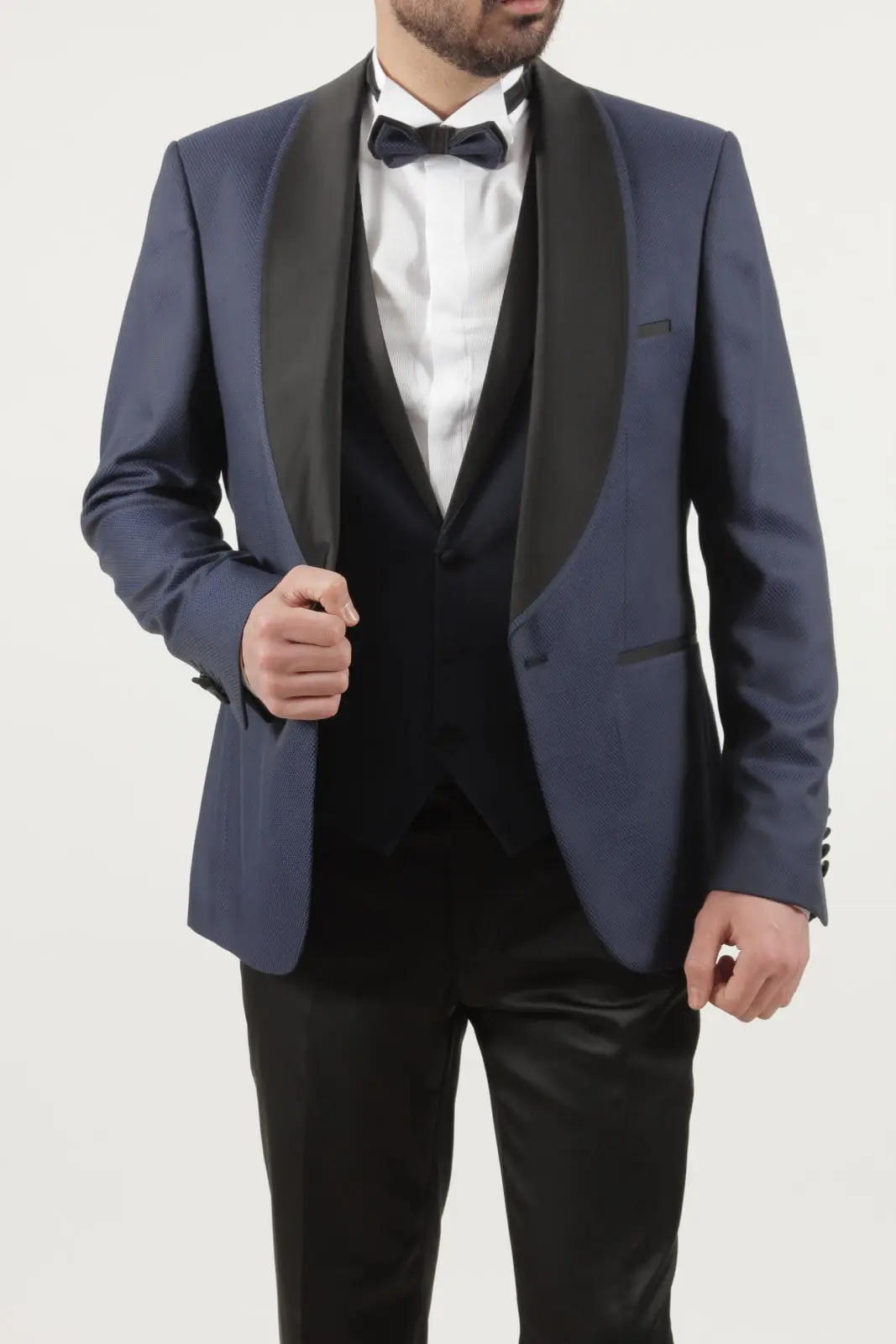 Γαμπριάτικο Slim Fit Κουστούμι Senso Diverso Μπλε 5043
