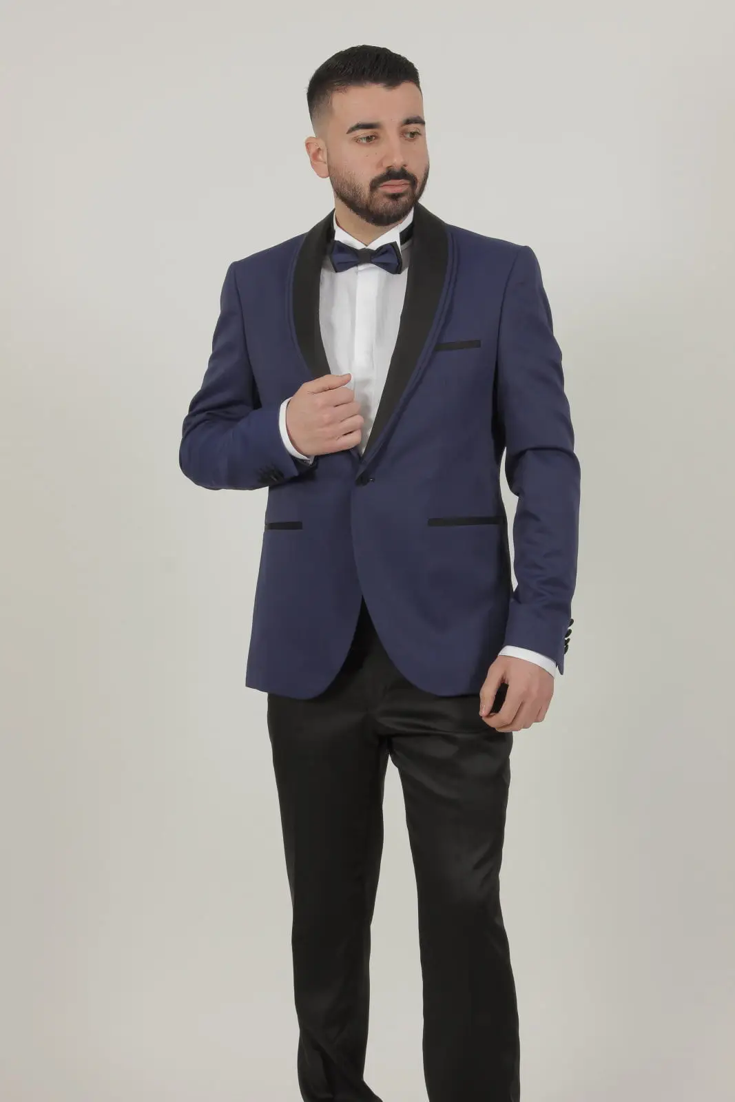 Γαμπριάτικο Slim Fit Κουστούμι Senso Diverso Μπλε 6400