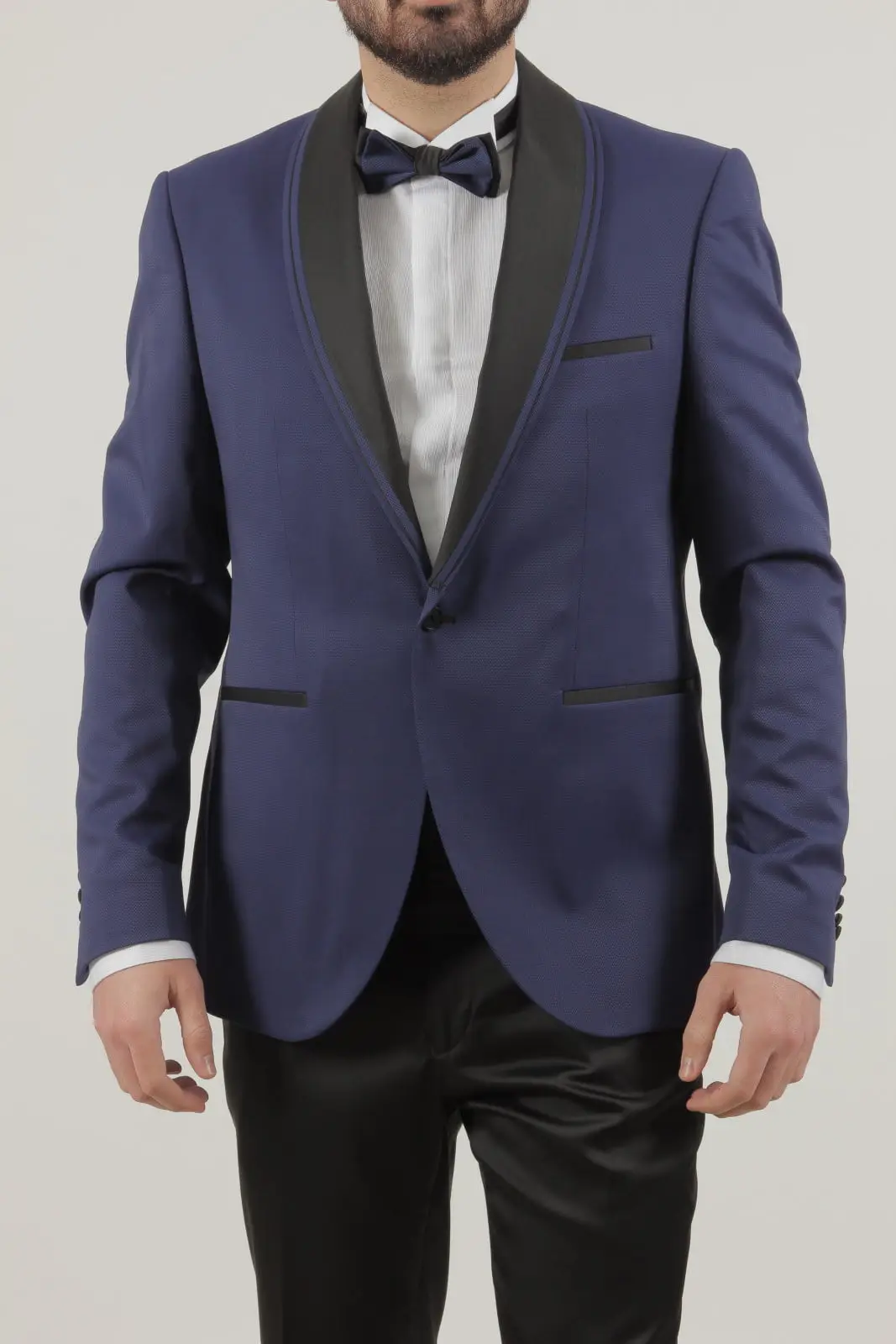 Γαμπριάτικο Slim Fit Κουστούμι Senso Diverso Μπλε 6400