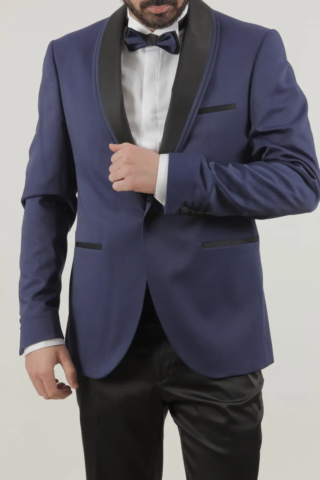 Γαμπριάτικο Slim Fit Κουστούμι Senso Diverso Μπλε 6400