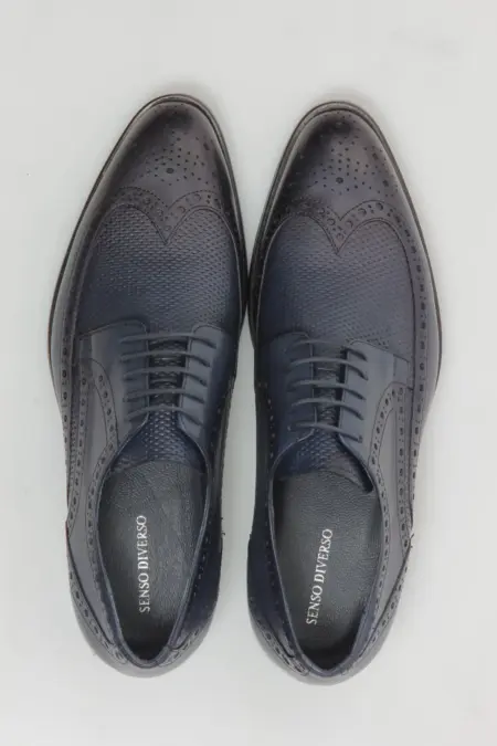 Ανδρικό Παπούτσι Δερμάτινο Derby Brogue 77750