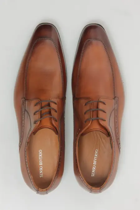 Ανδρικό Παπούτσι Δερμάτινο Derby Brogue Ταμπά 77793