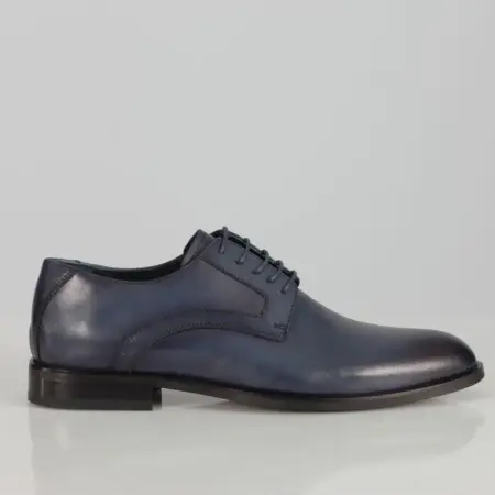 Ανδρικά Δερμάτινα Παπούτσια Derby Μπλε J909