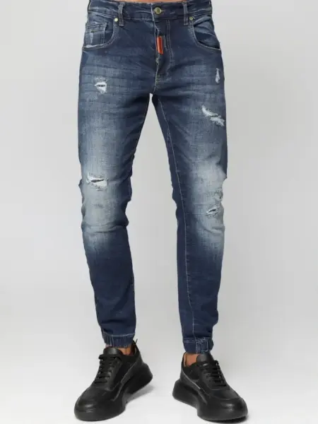 Ανδρικό Παντελόνι Jean London 33-6131 Με Λάστιχο