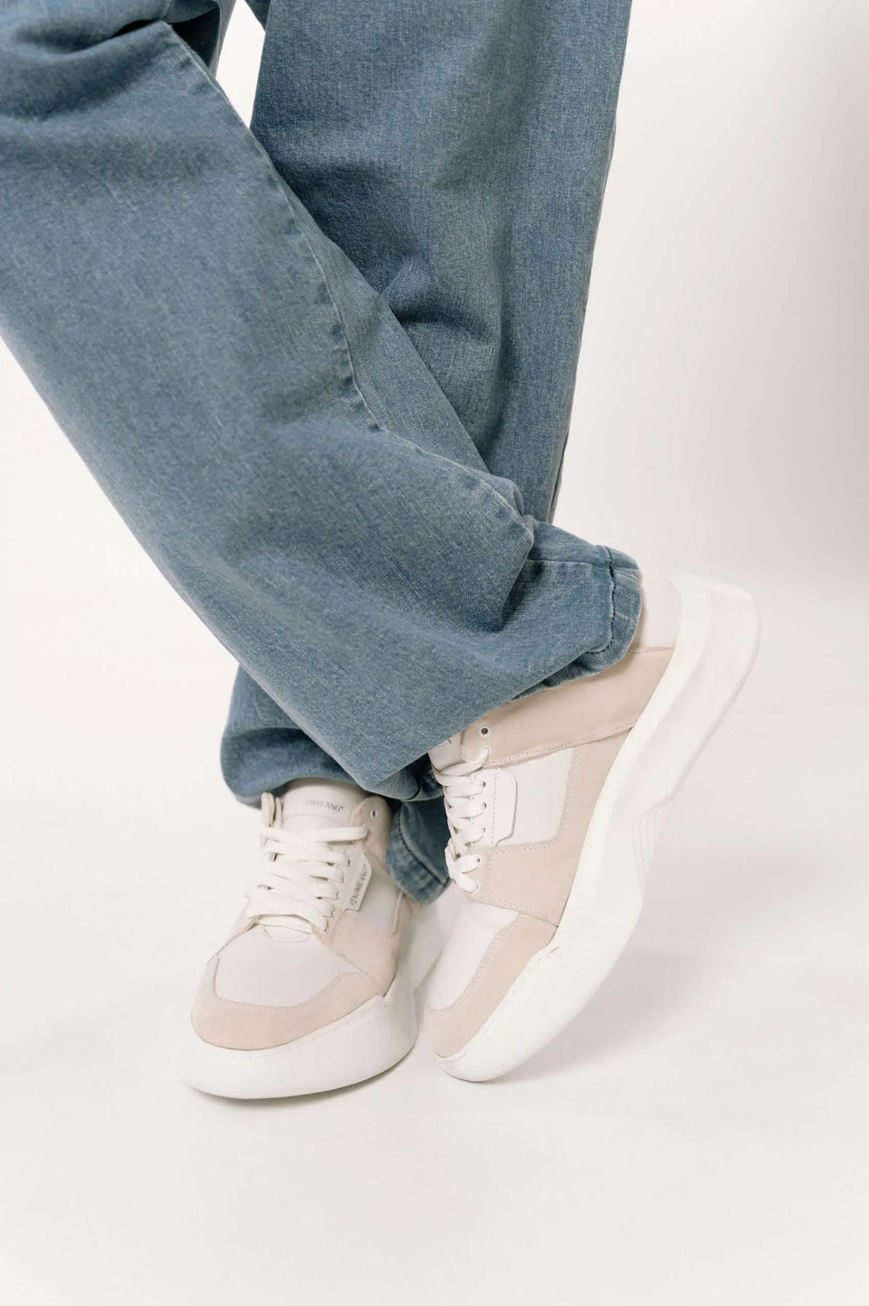 Ανδρικά Δερμάτινα Παπούτσια Sneakers Δίπατα 2325