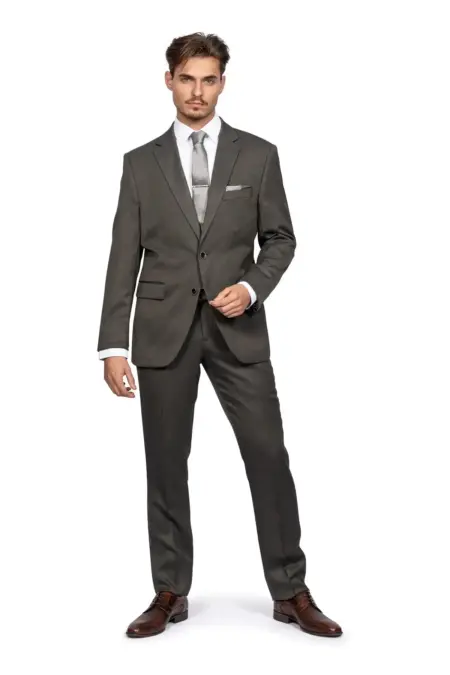 Ανδρικό Κουστούμι Slim Fit Senso Diverso Γκρι 177