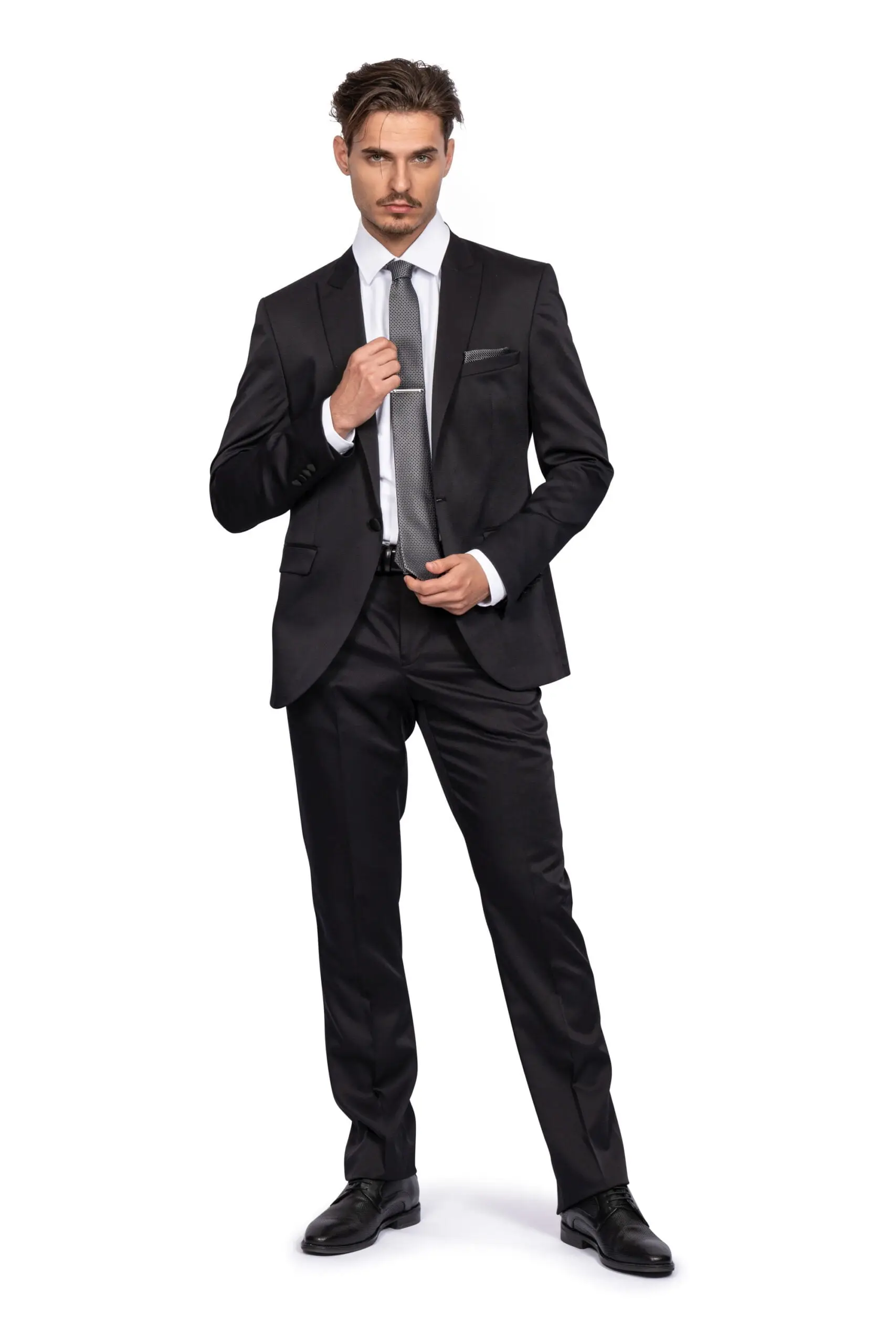 Ανδρικό Κουστούμι Slim Fit Senso Diverso Μαύρο 169
