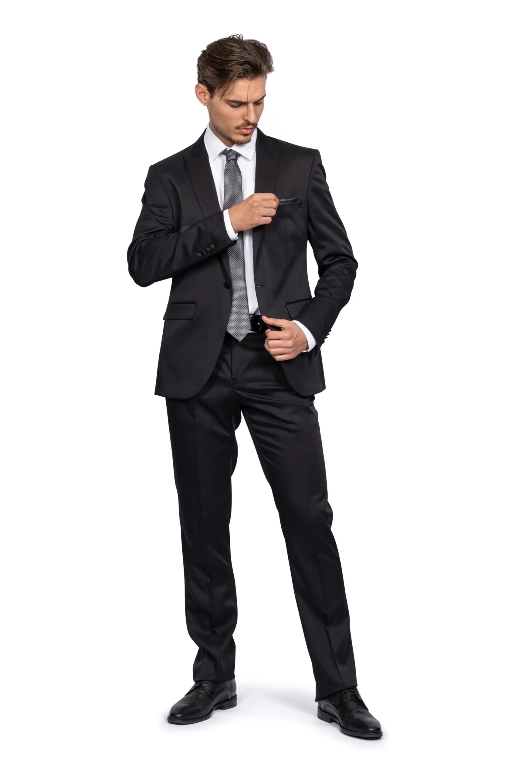 Ανδρικό Κουστούμι Slim Fit Senso Diverso Μαύρο 169