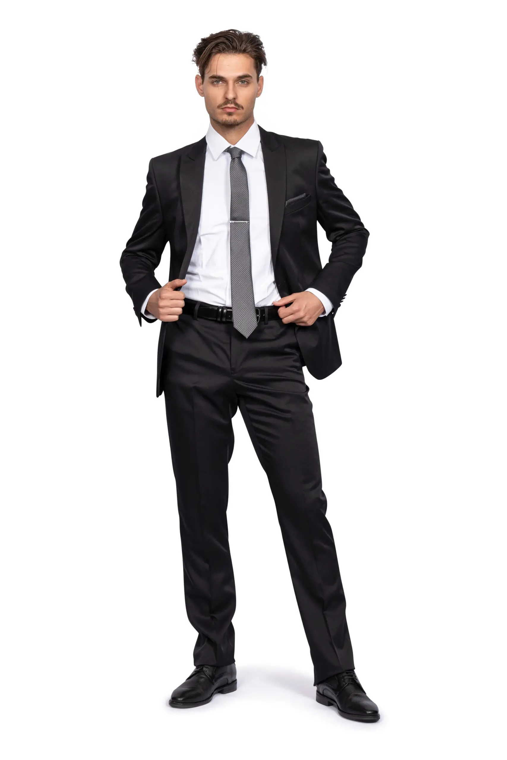 Ανδρικό Κουστούμι Slim Fit Senso Diverso Μαύρο 169