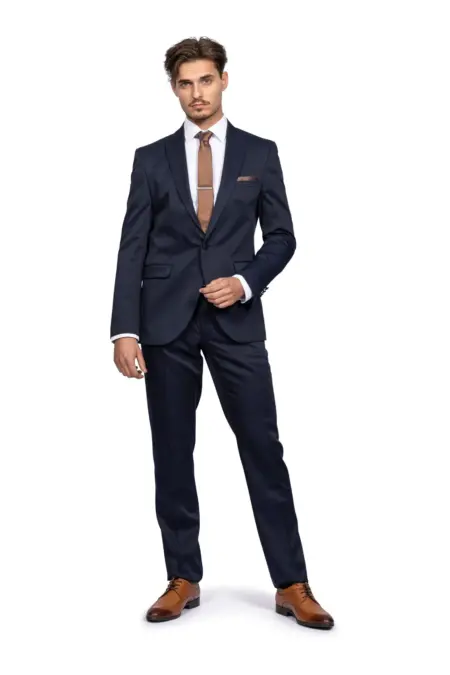 Ανδρικό Κουστούμι Slim Fit Senso Diverso Μπλε 175