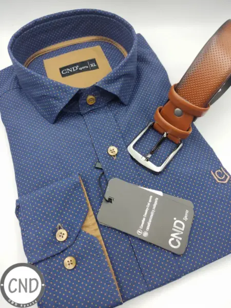 Ανδρικό Βαμβακερό Slim Fit Πουκάμισο CND Sports Με Τσέπη Στο Στήθος