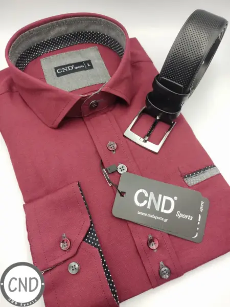 Ανδρικό Βαμβακερό Πουκάμισο Slim Fit CND Sports 260