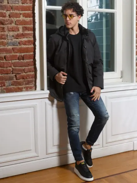 Ανδρικό Αδιάβροχο Μπουφάν RUDY 2167 Μαύρο