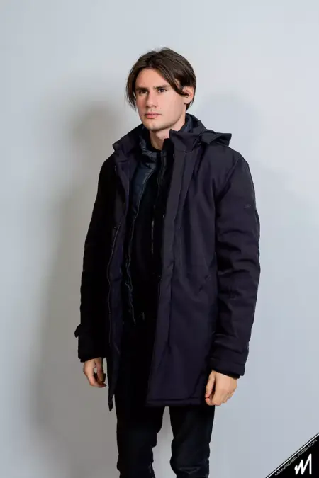 Μπουφάν parka με αποσπώμενη κουκούλα και γιλέκο