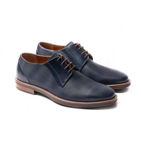 Ανδρικά Derby Lace Ups παπούτσια Raymont χρώμα μπλε ART-628