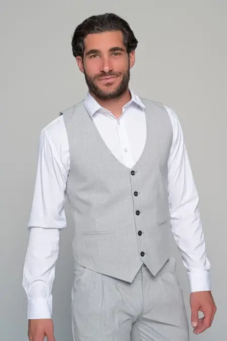 Γιλέκο Positano BEN TAILOR - Γκρι