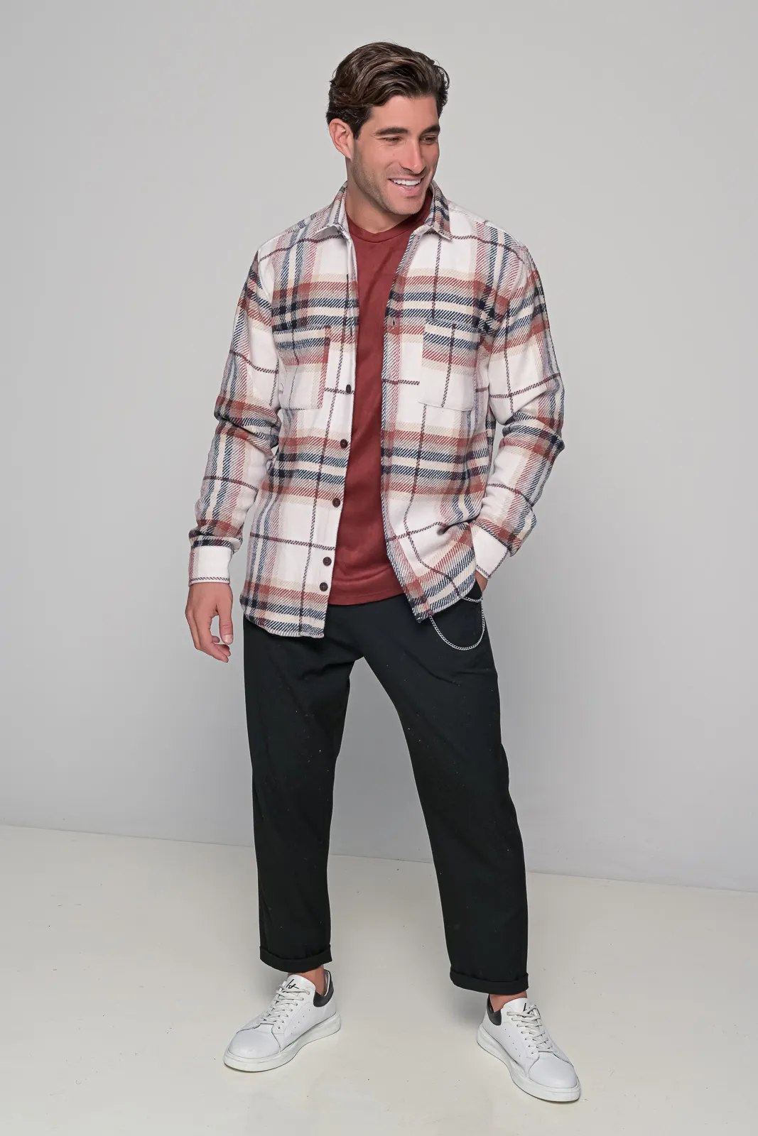 Πουκαμισο Oversized Flannel Redwood Ben Tailor