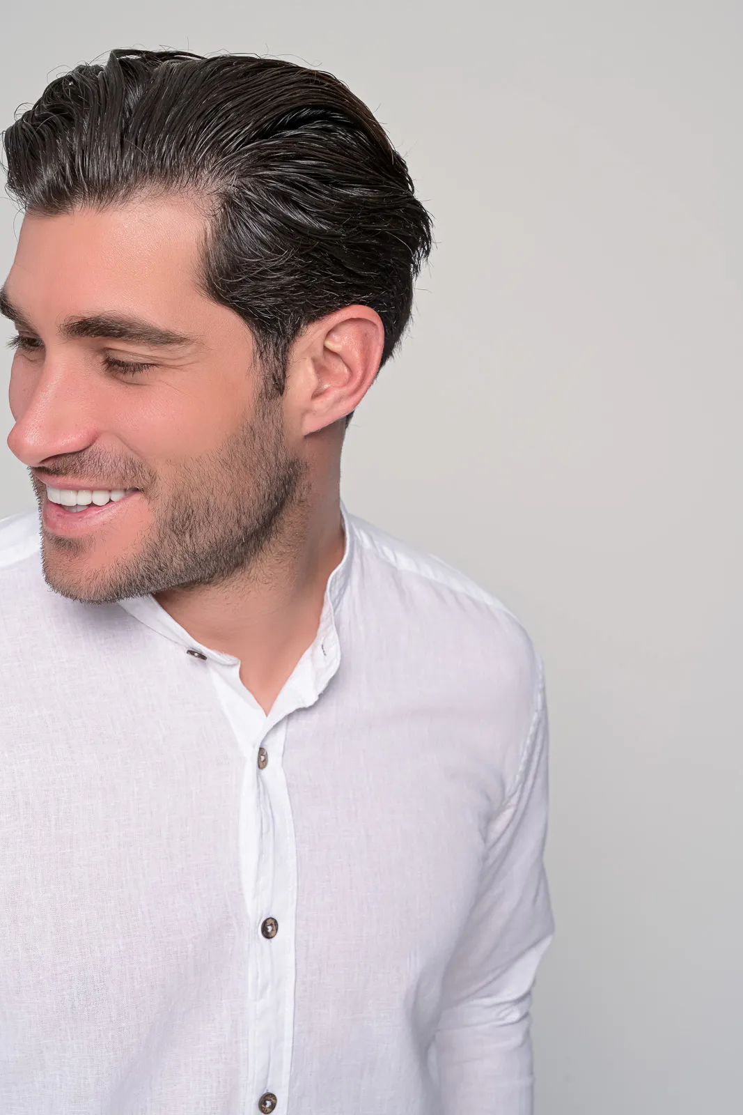 Πουκαμισο Μαο Λινο Reviera Ben Tailor