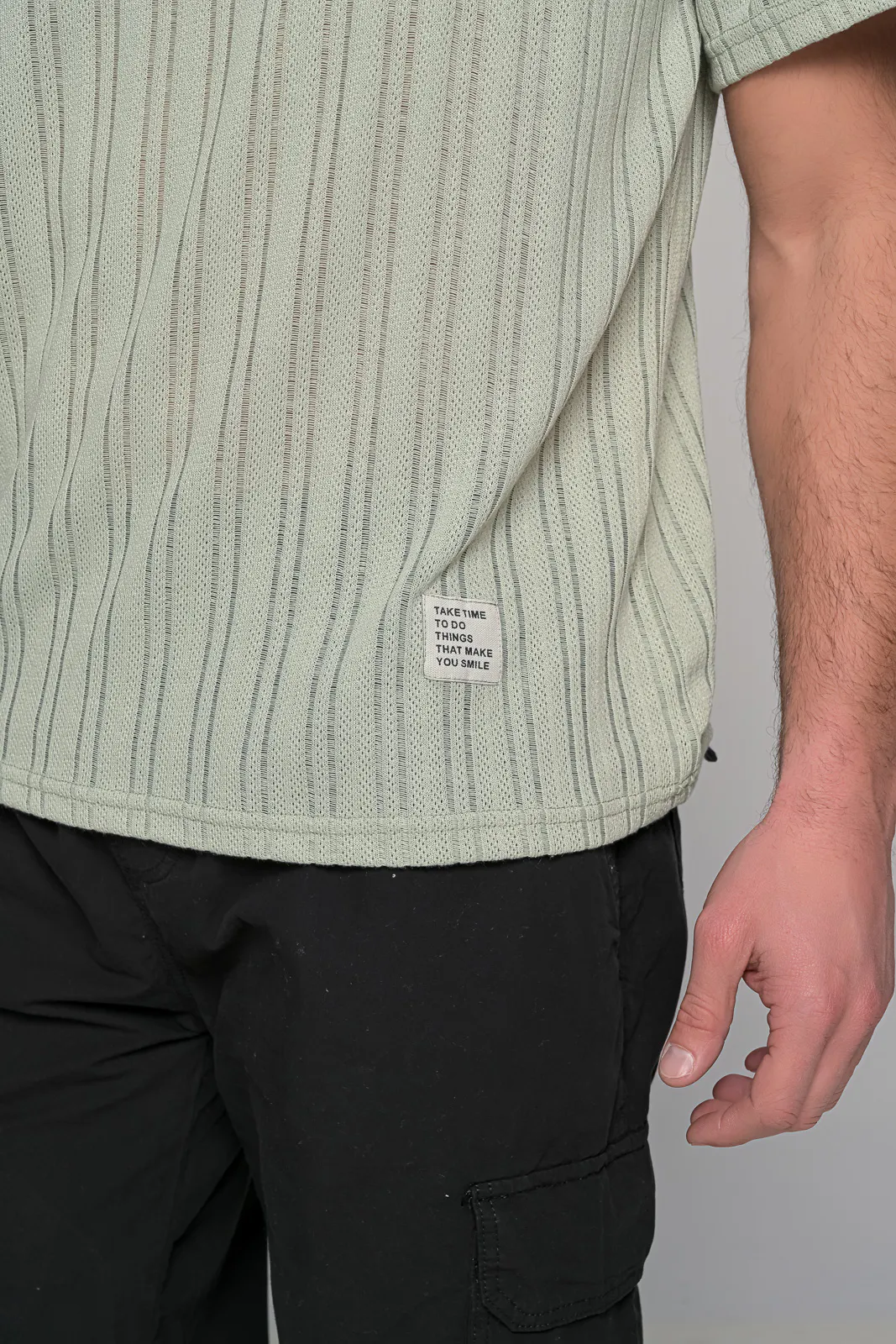 Κοντομάνικη Μπλούζα Πλεχτο Resort Ben Tailor