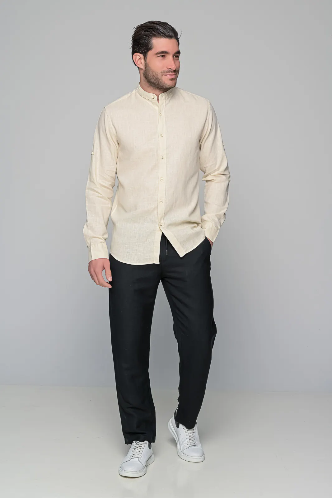 Παντελονι Linen Coral Ben Tailor