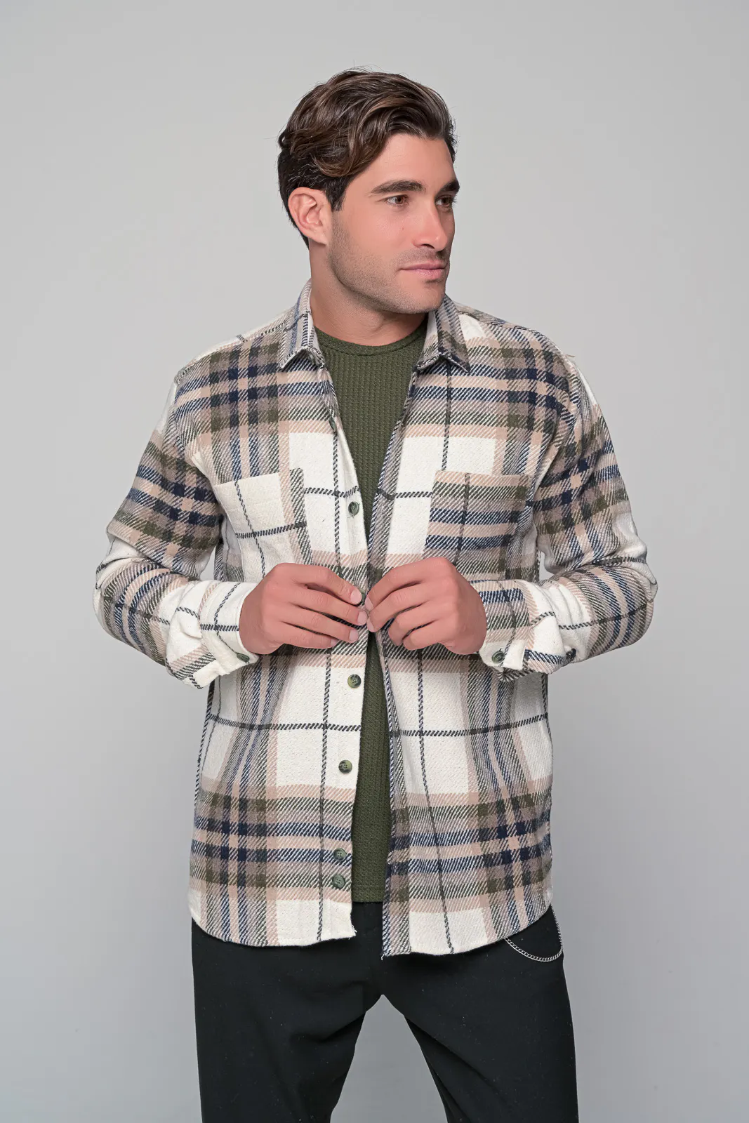 Πουκαμισο Oversized Flannel Redwood Ben Tailor