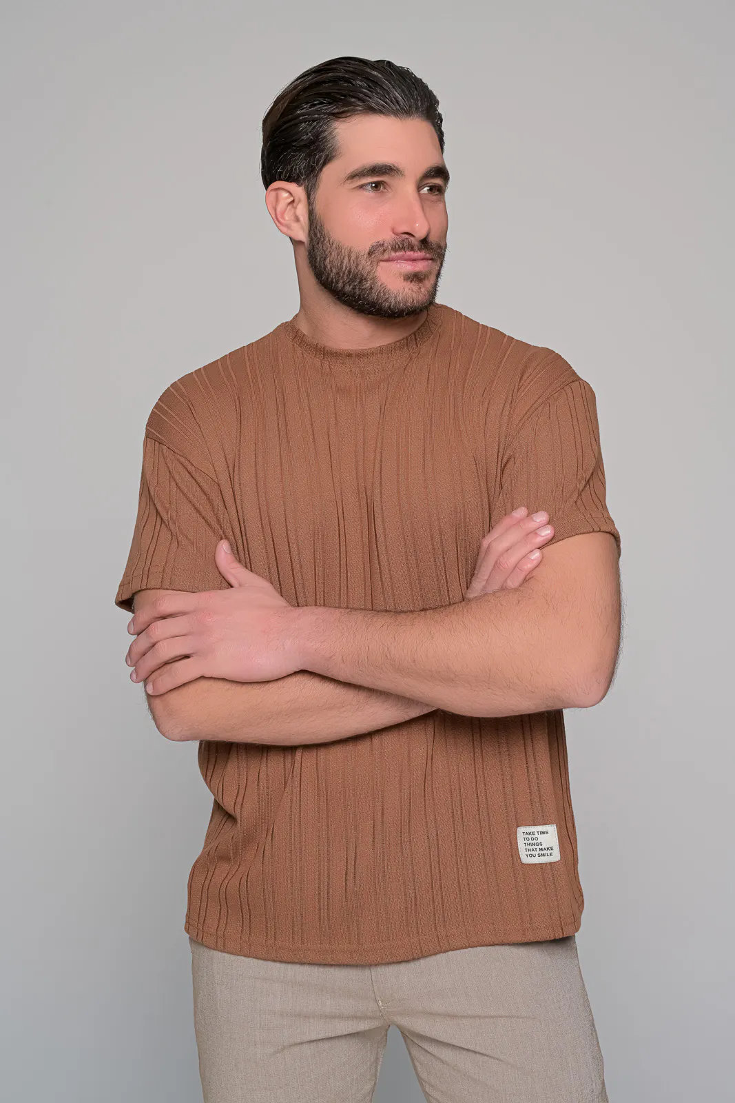 Κοντομάνικη Μπλούζα Πλεχτο Resort Ben Tailor
