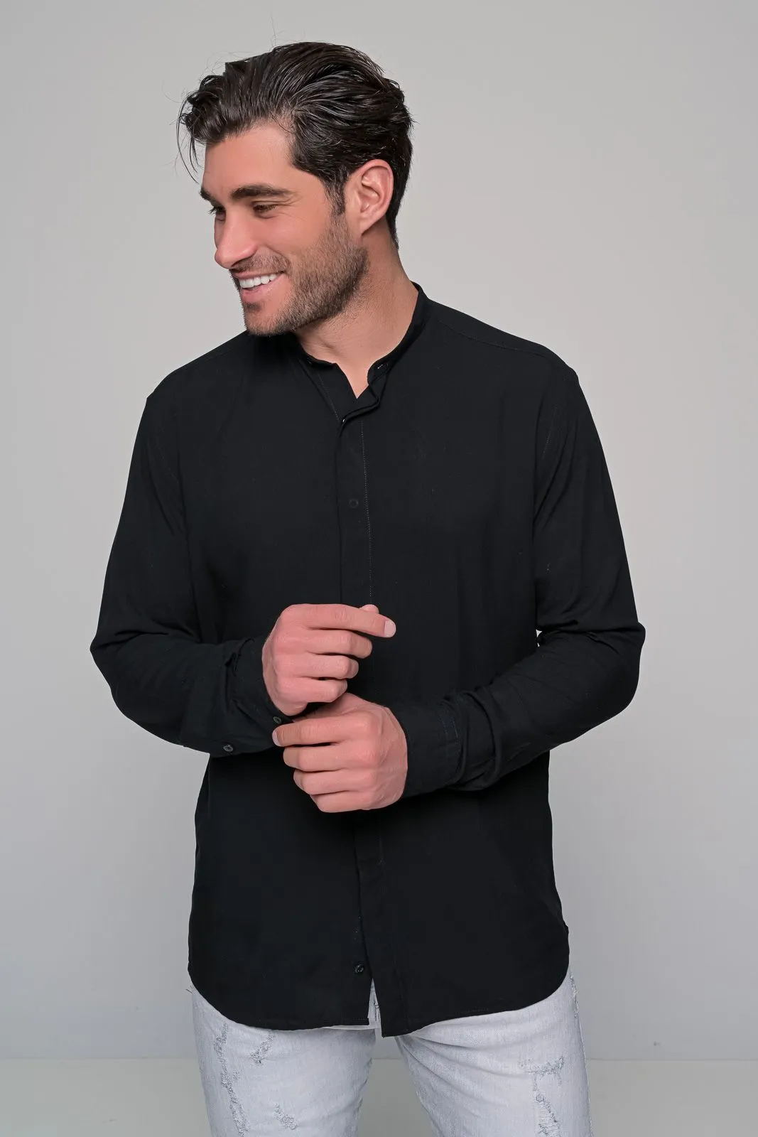 Πουκαμισο Μαο Viscose Ben Tailor