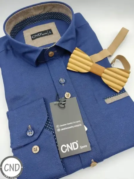 Πουκάμισο Cnd Sports Μακρυμάνικο Σε Στενή Γραμμή 7600