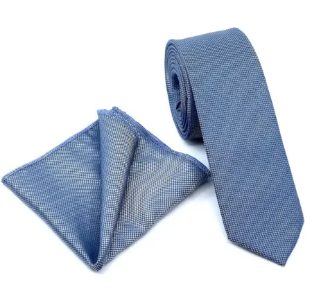 Σετ Ανδρικής Γραβάτας Oxford Με Μαντιλάκι L-047-05