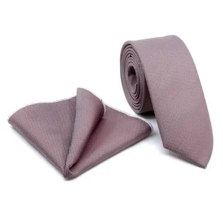 Σετ Ανδρικής Γραβάτας Oxford Με Μαντιλάκι L-047-21