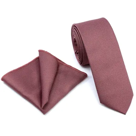 Σετ Ανδρικής Γραβάτας Oxford Με Μαντιλάκι L-047-27