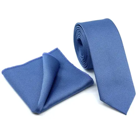 Σετ Ανδρικής Γραβάτας Oxford Με Μαντιλάκι L-047-30