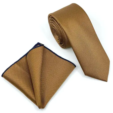 Σετ Ανδρικής Γραβάτας Oxford Με Μαντιλάκι L-047-36