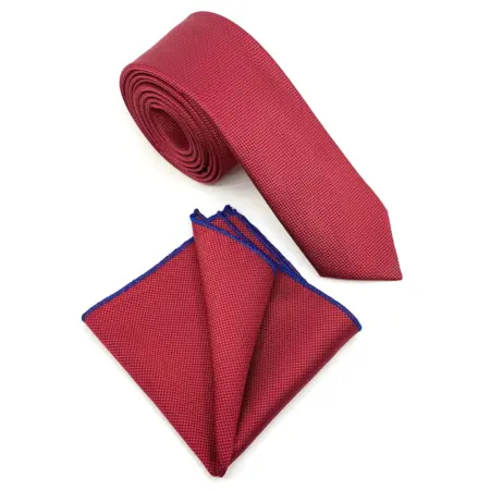 Σετ Ανδρικής Γραβάτας Oxford Με Μαντιλάκι L-047-44