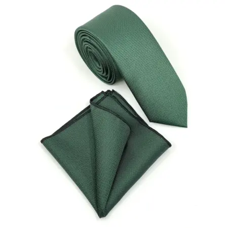 Σετ Ανδρικής Γραβάτας Oxford Με Μαντιλάκι L-047-55