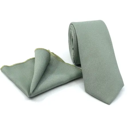 Σετ Ανδρικής Γραβάτας Oxford Με Μαντιλάκι L-047-54
