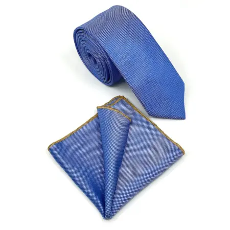 Σετ Ανδρικής Γραβάτας Oxford Με Μαντιλάκι L-047-59