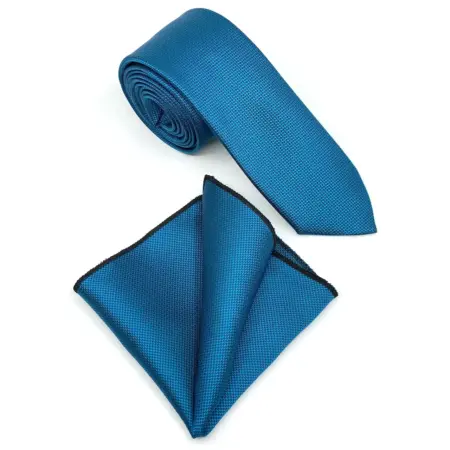 Σετ Ανδρικής Γραβάτας Oxford Με Μαντιλάκι L-047-77