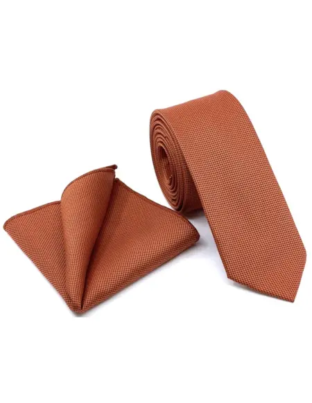 Σετ Ανδρικής Γραβάτας Oxford Με Μαντιλάκι L-047-81
