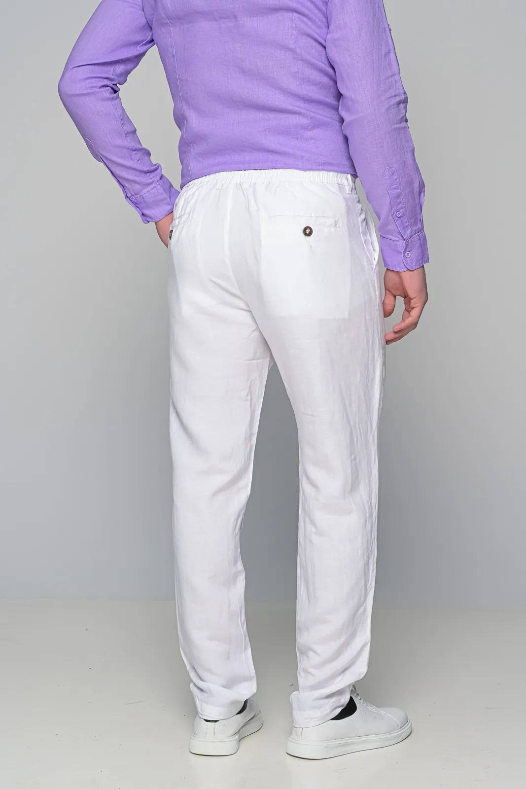 Παντελονι Linen Coral Ben Tailor